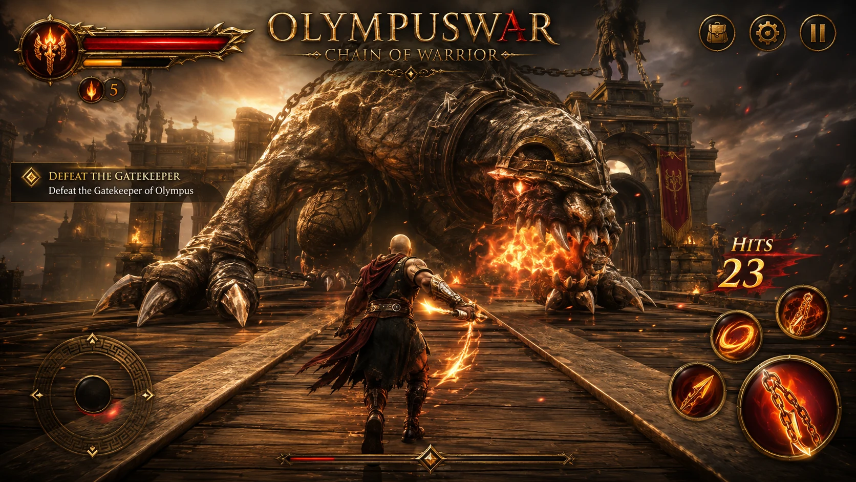 OLYMPUSWAR : Chain Of Warrior screenshot